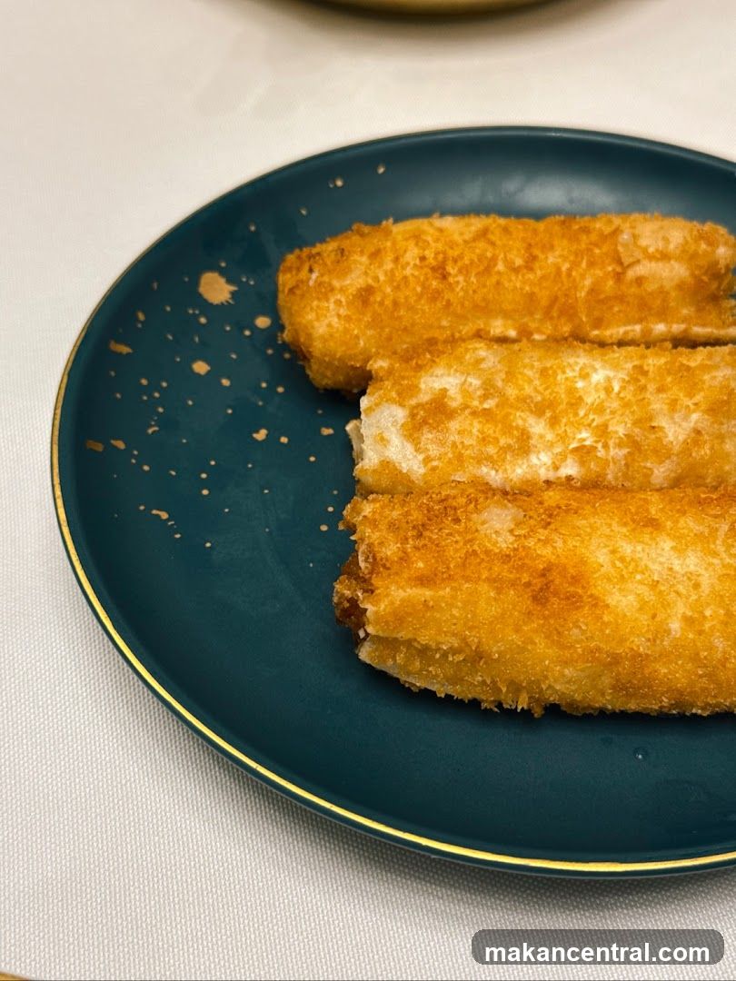 Fried Rolls on a Plate