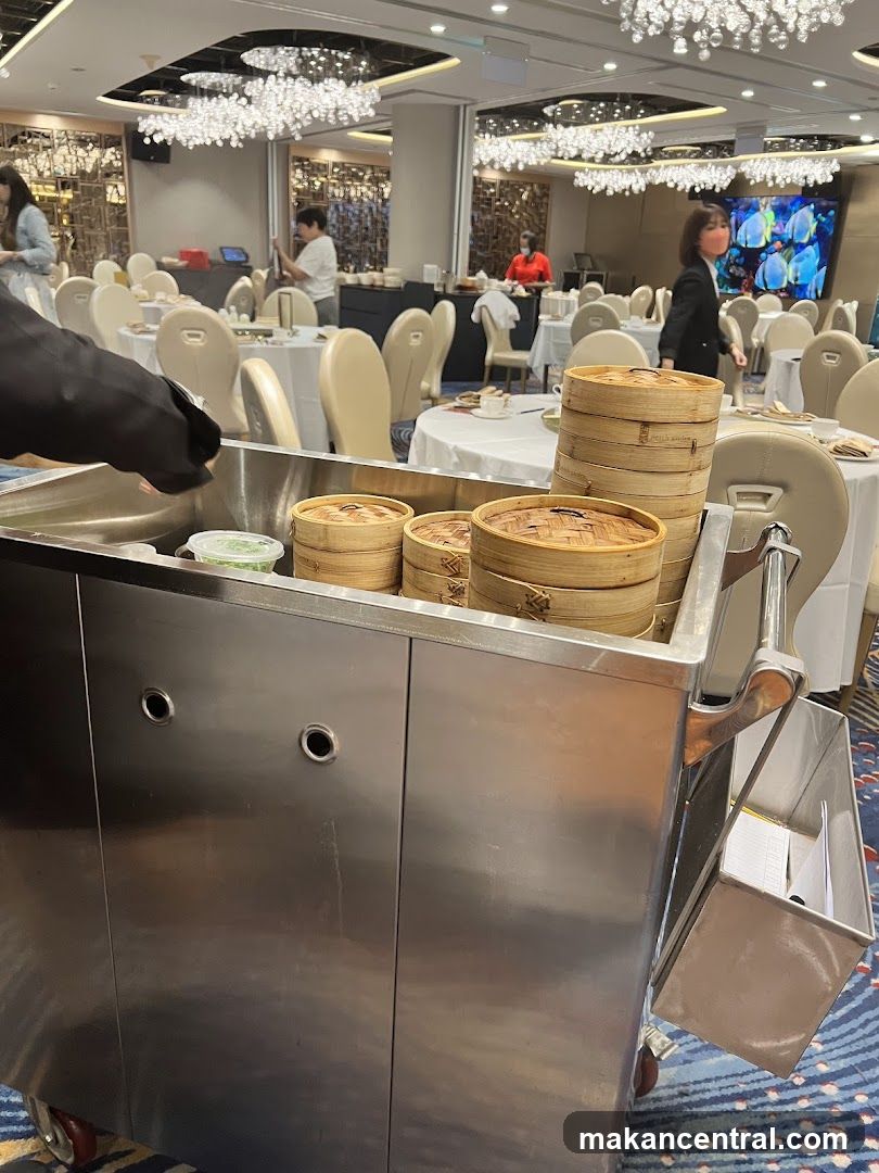 Restaurant Interior with Dim Sum Cart