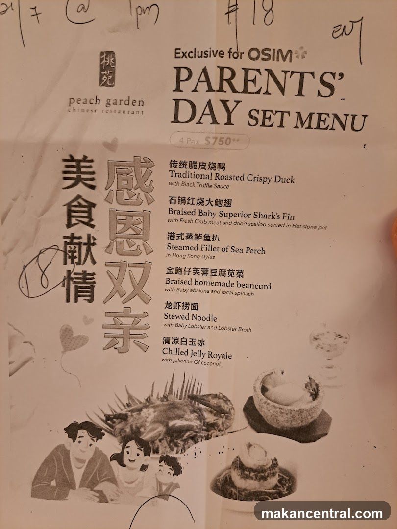 Parents' Day Set Menu