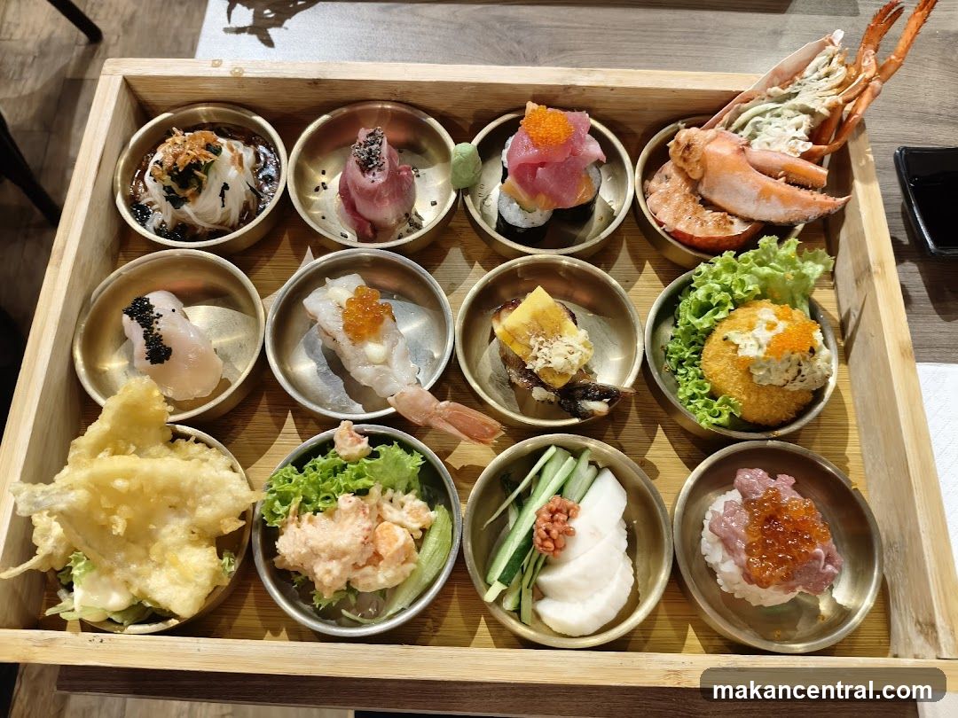 Assortment of Sushi and Seafood