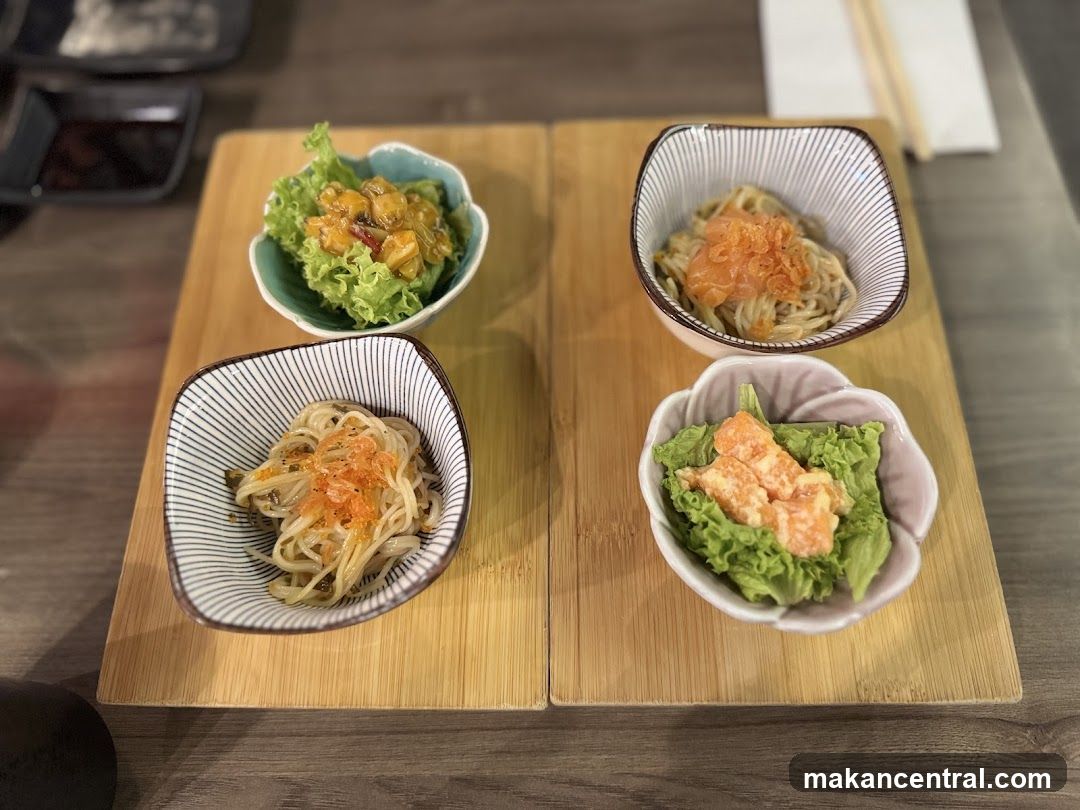 Four Small Appetizers