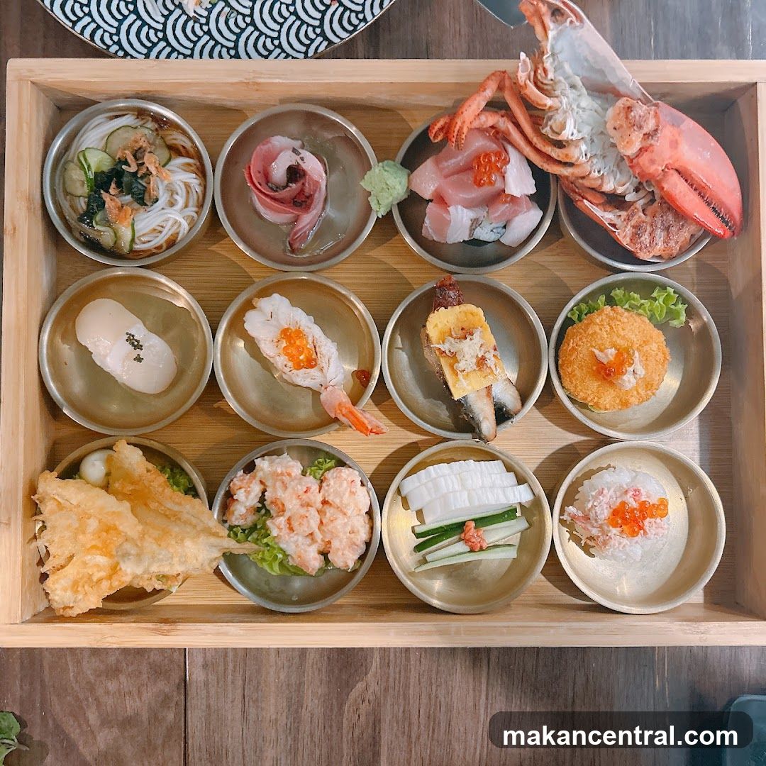 Assortment of Seafood Dishes