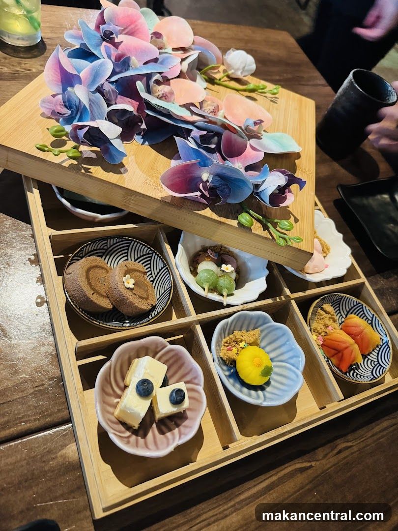 Dessert Platter with Orchids