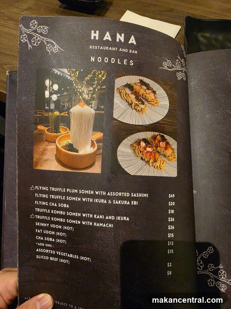 HANA RESTAURANT AND BAR NOODLES