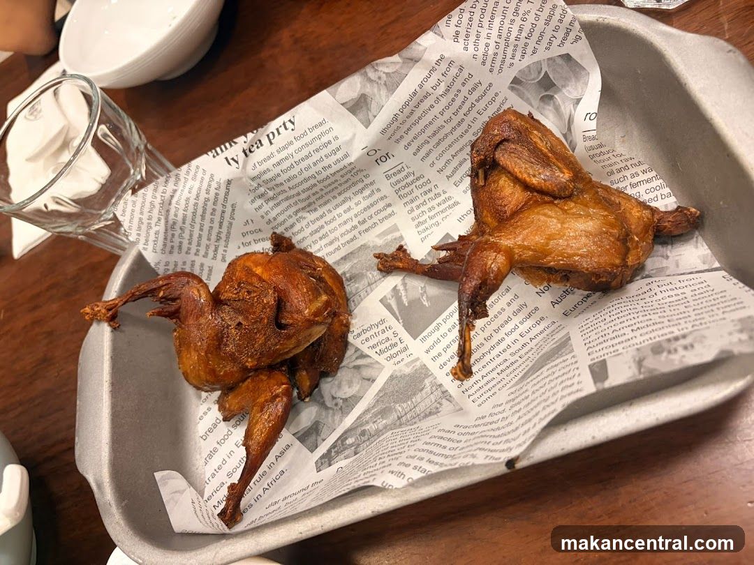 Two Fried Quails