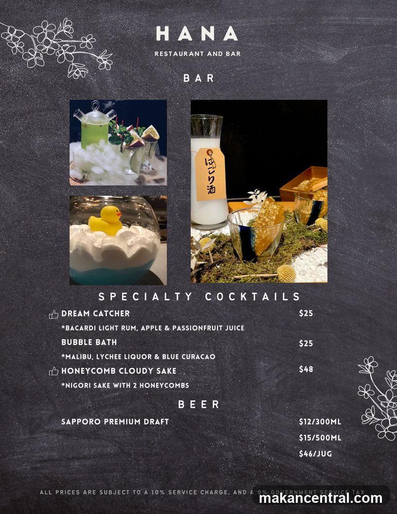 HANA RESTAURANT AND BAR BAR