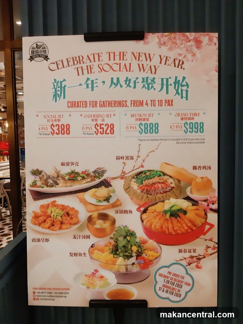 New Year Set Menus