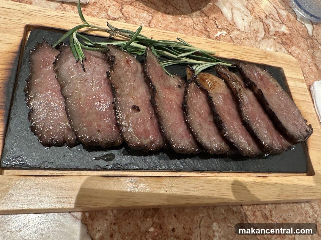 Sliced Steak with Rosemary