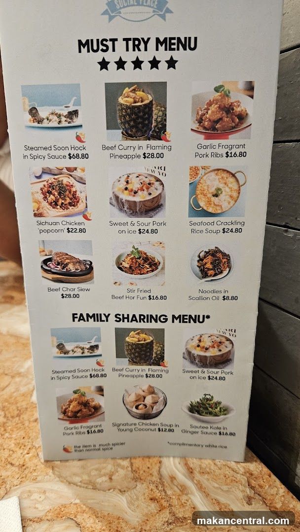 Must Try Menu