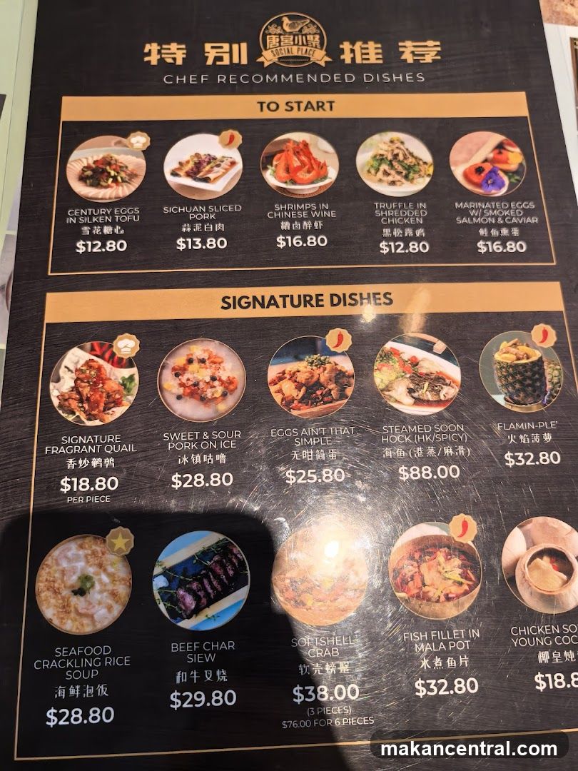 Chef Recommended Dishes