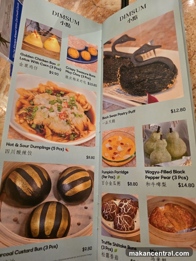 Dim Sum Menu