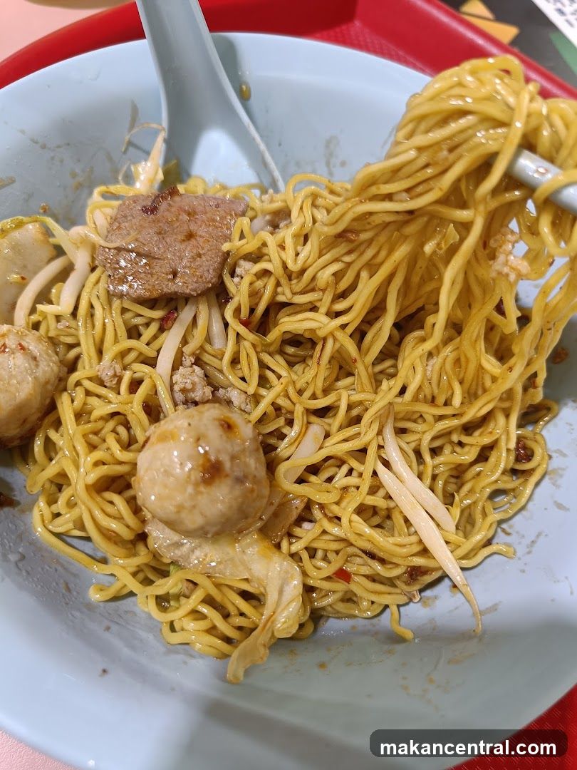 Noodles with Meatballs and Liver