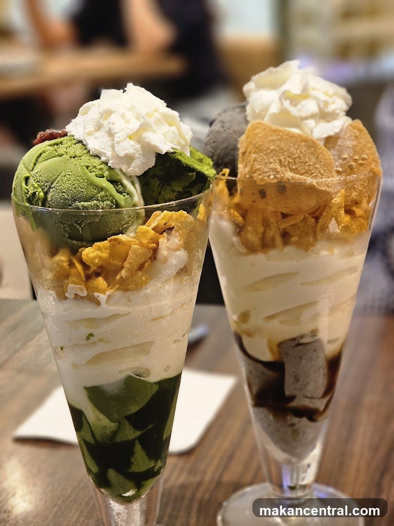 Two Ice Cream Parfaits