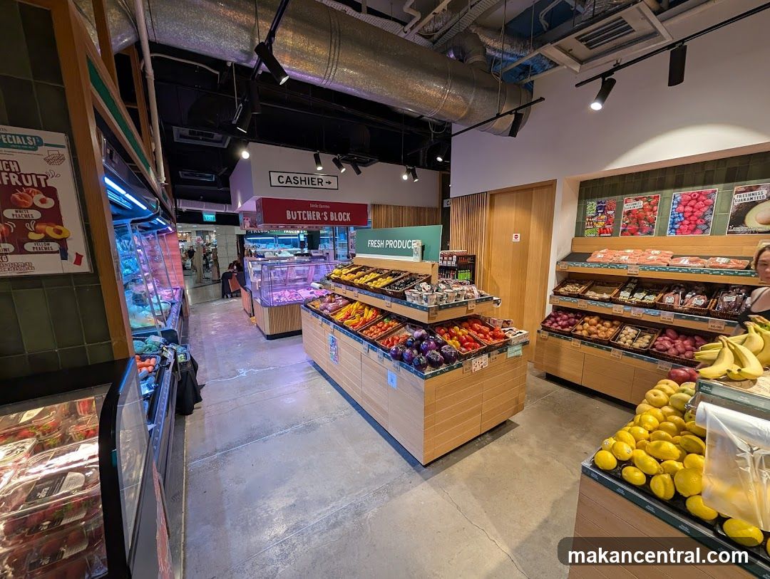 Grocery Store Produce and Butcher Section