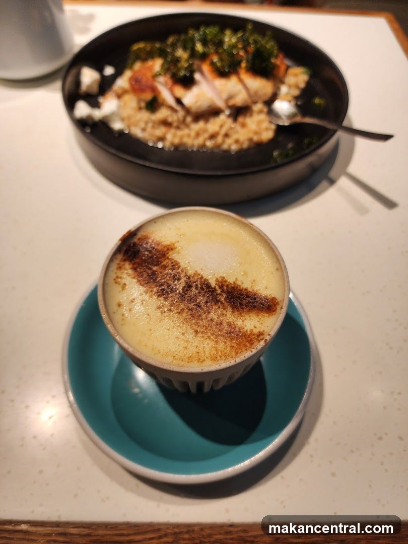 Cappuccino and Chicken Dish