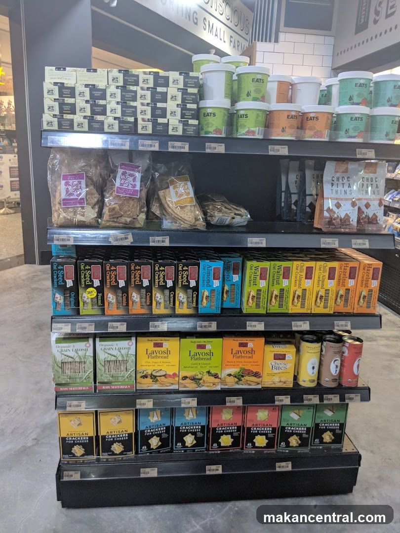 Crackers and Spreads Display