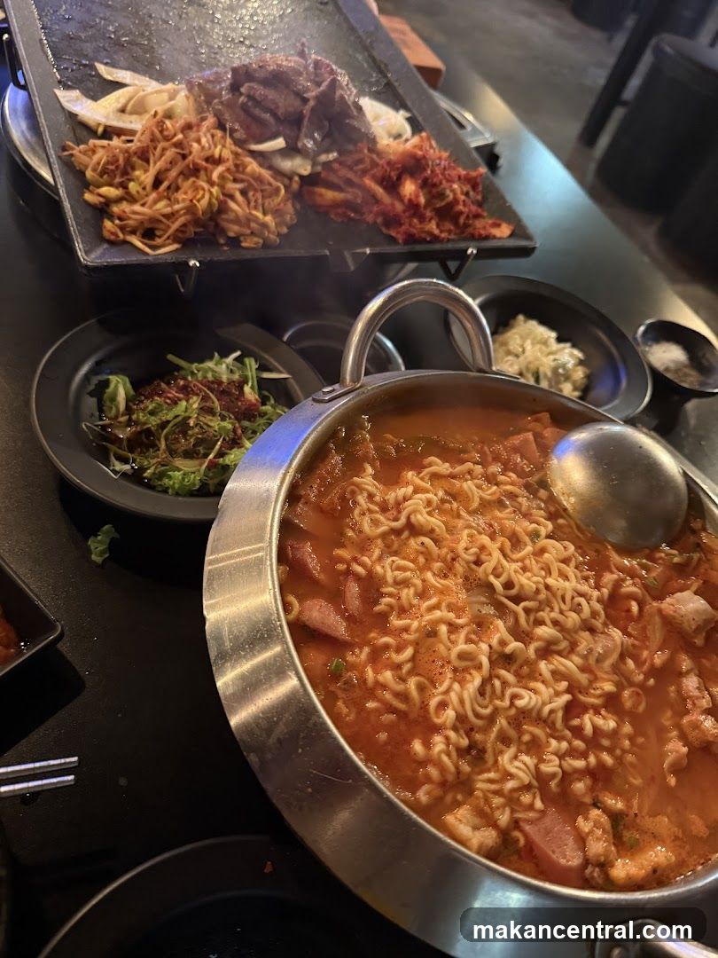 Korean Stew and Grilled Meat
