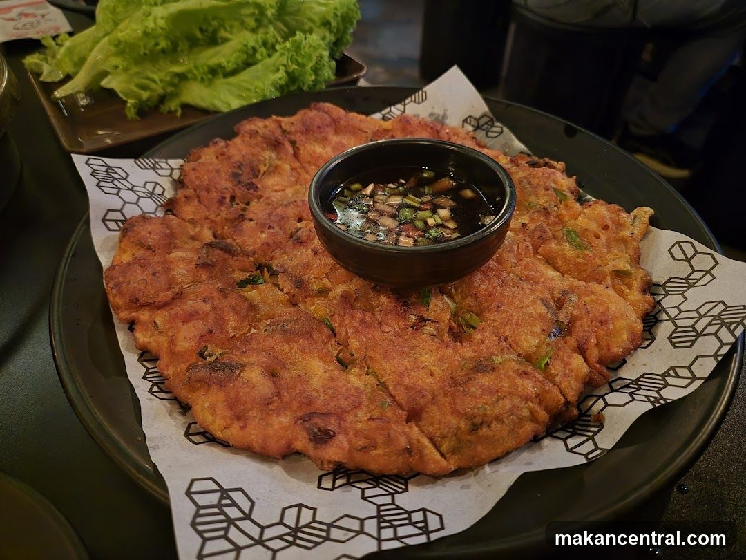 Kimchi Pancake with Dipping Sauce
