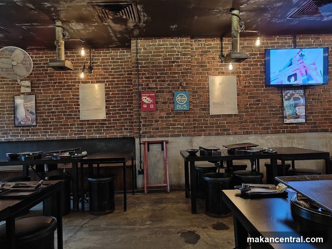 Restaurant Interior with Brick Walls