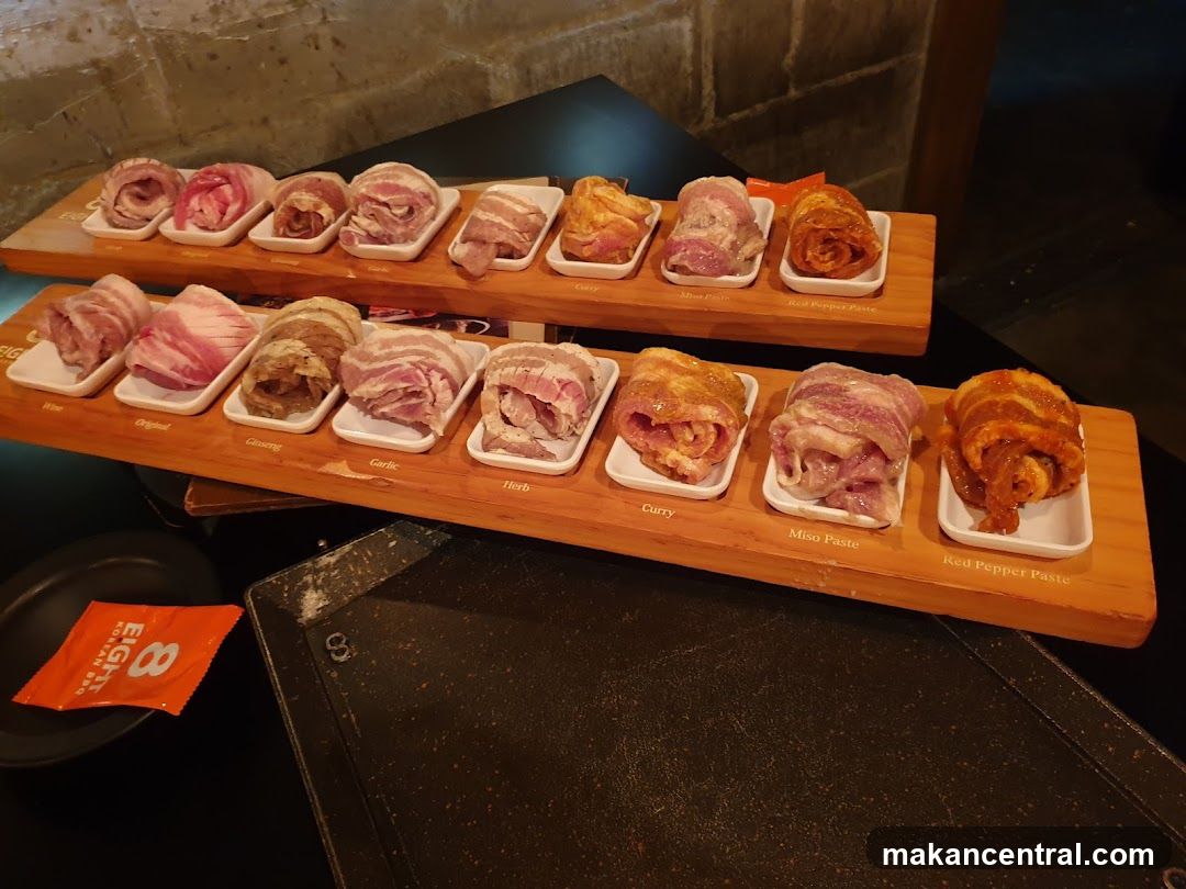 Assortment of marinated meats