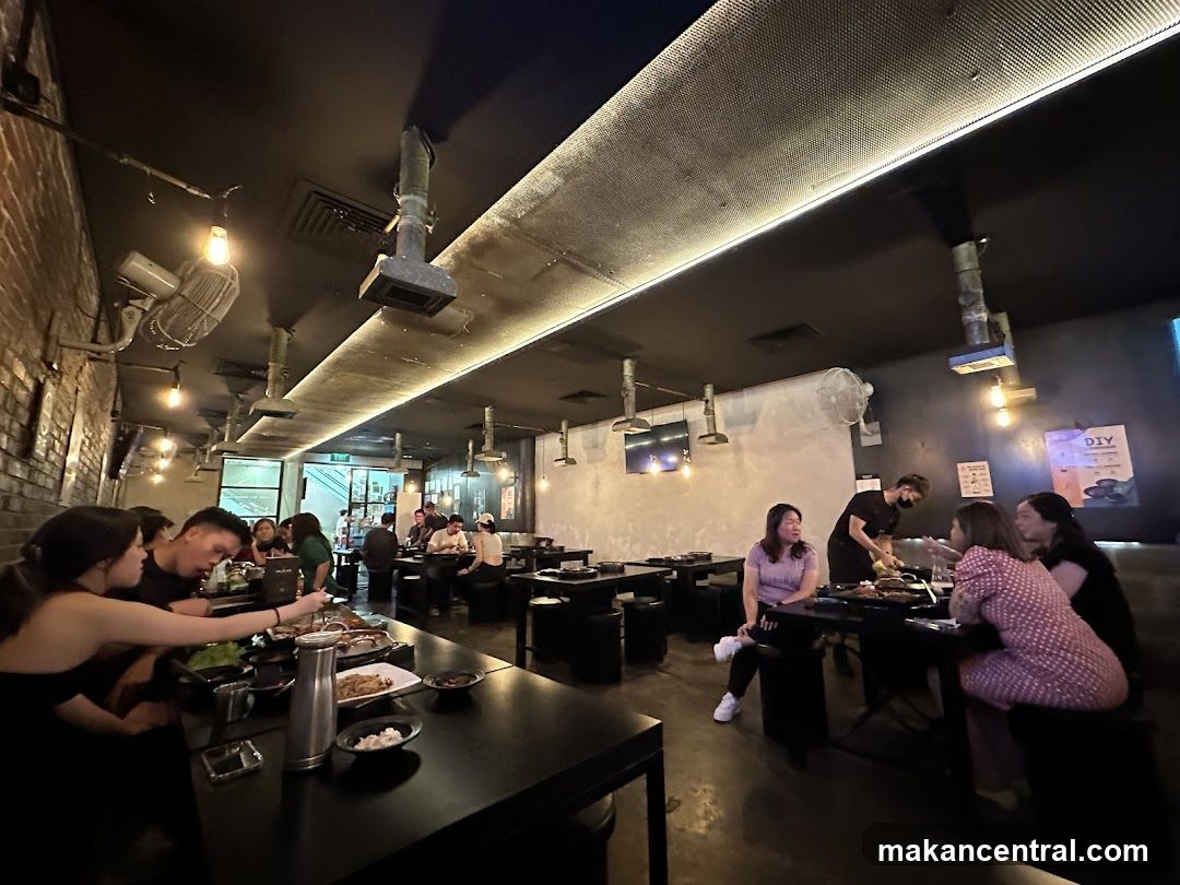 Restaurant Interior with Diners