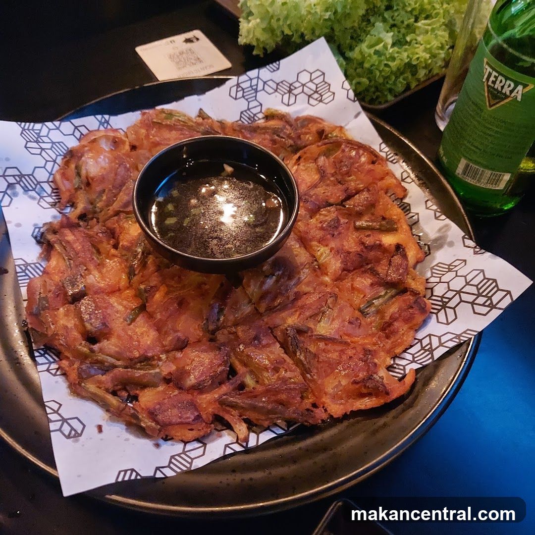 Kimchi Pancake with Dipping Sauce