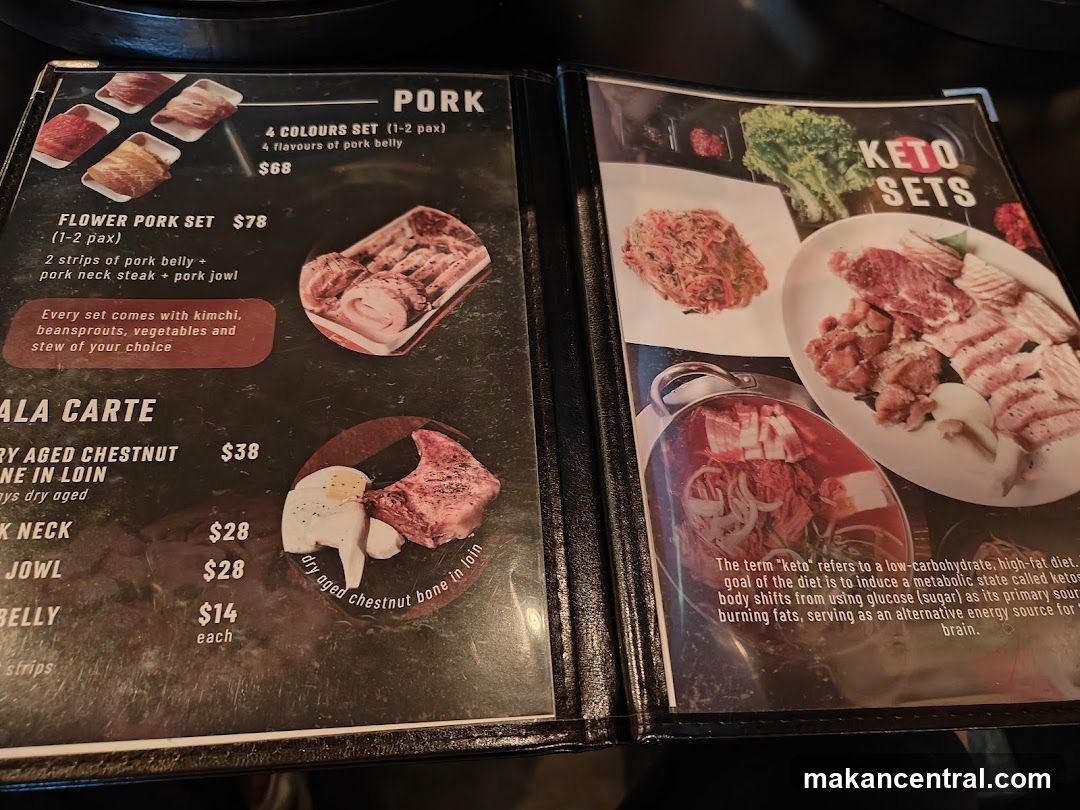 Pork and Keto Sets Menu