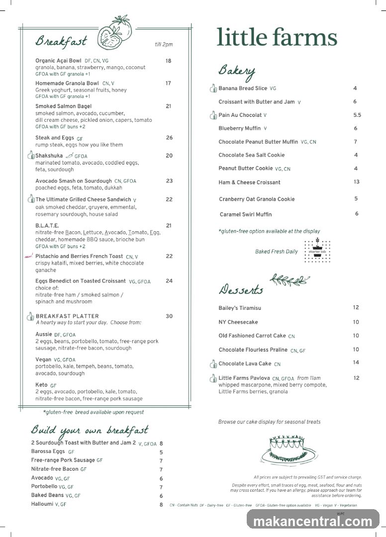 Little Farms Menu
