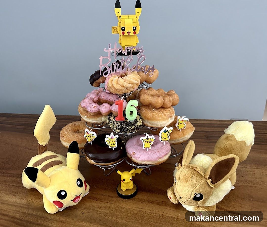 Pokemon Themed Birthday Donuts