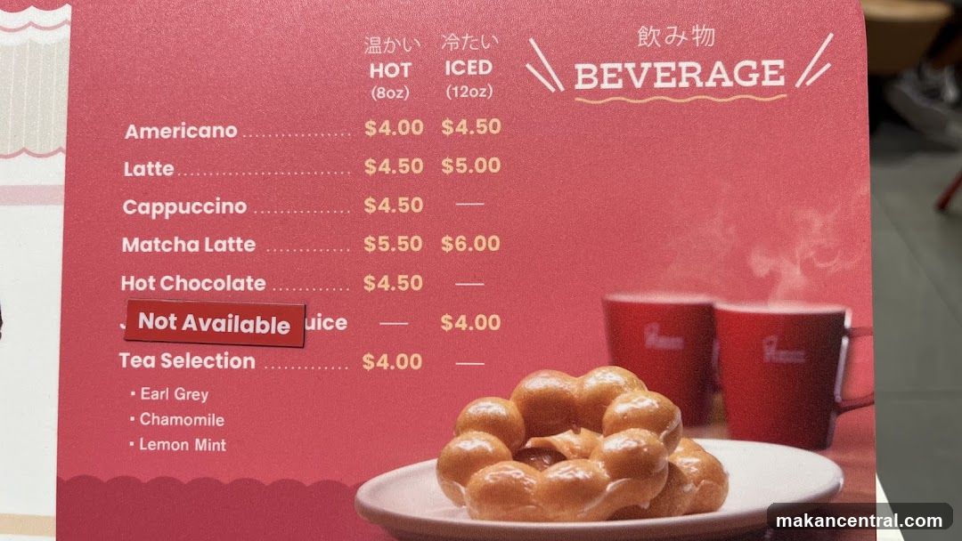 Beverage Menu