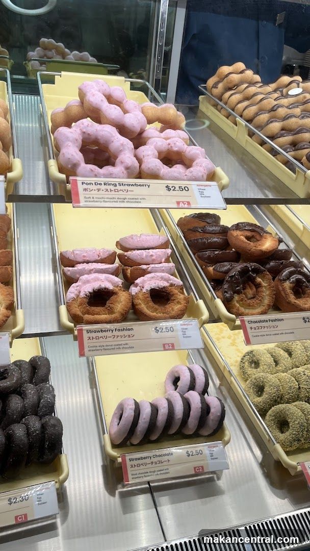 Donuts on display