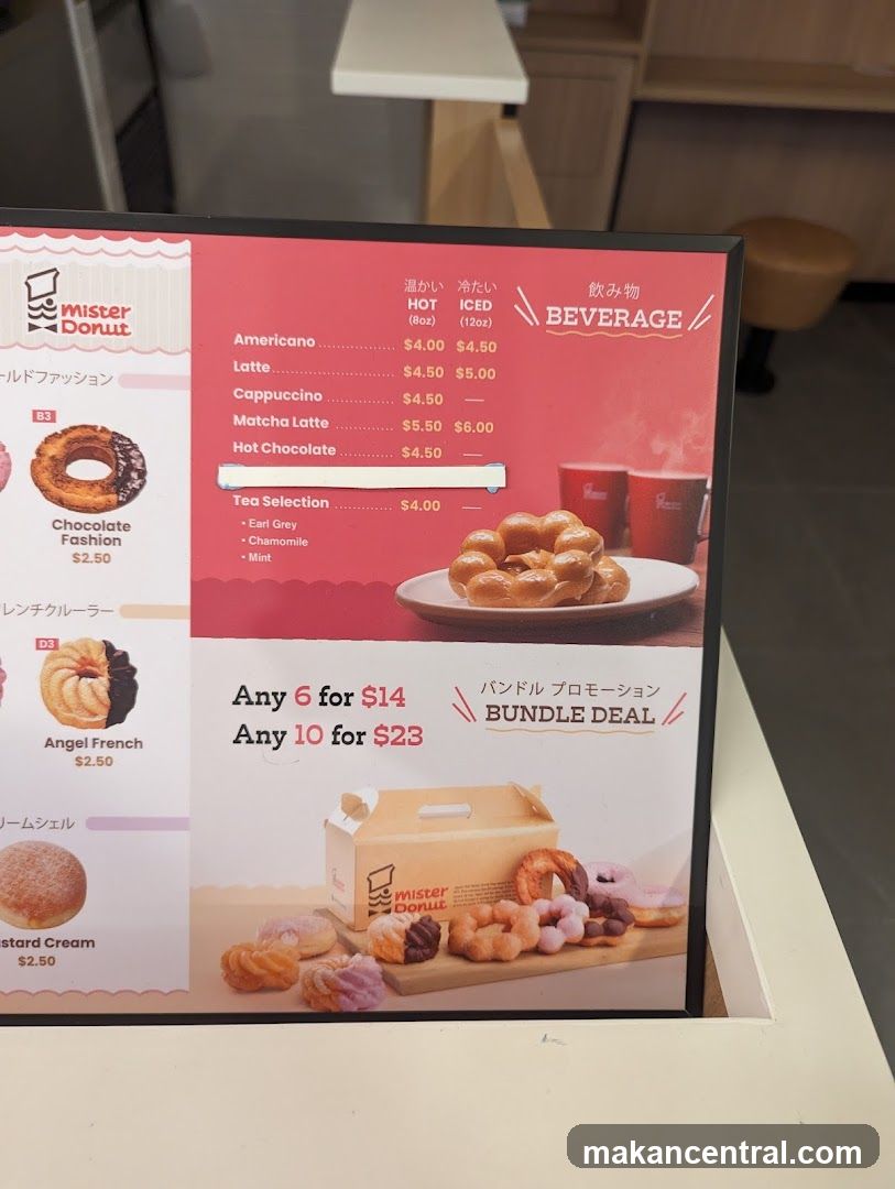 Mister Donut Menu