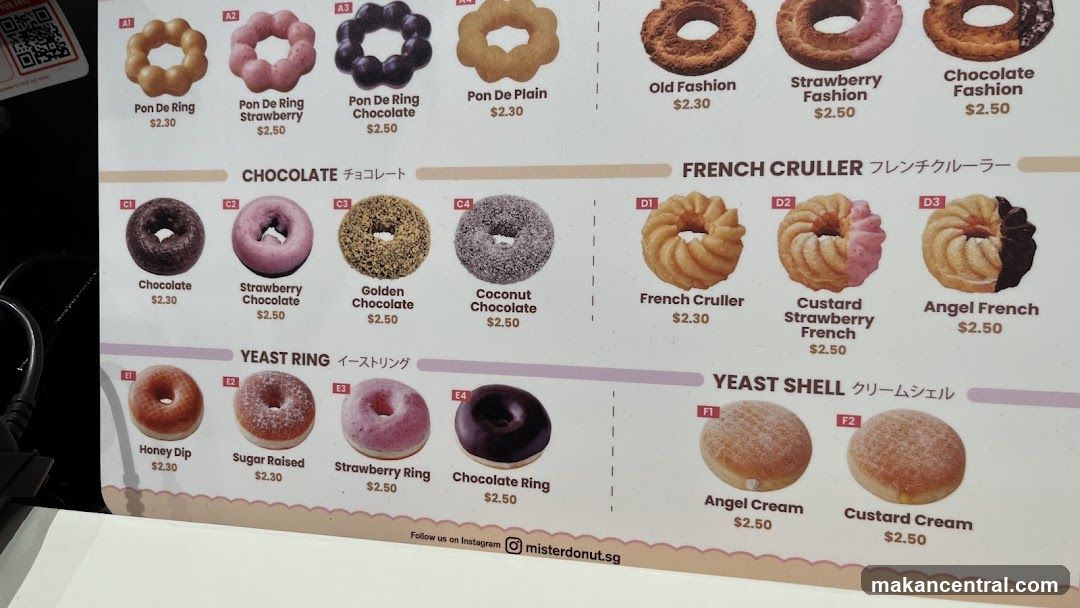 Mister Donut Menu