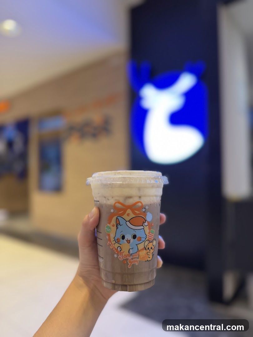Iced Coffee with Cartoon Sleeve
