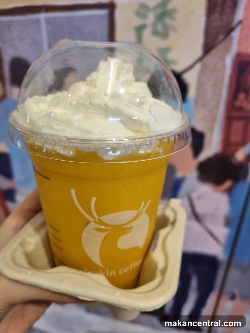 Mango Smoothie with Whipped Cream