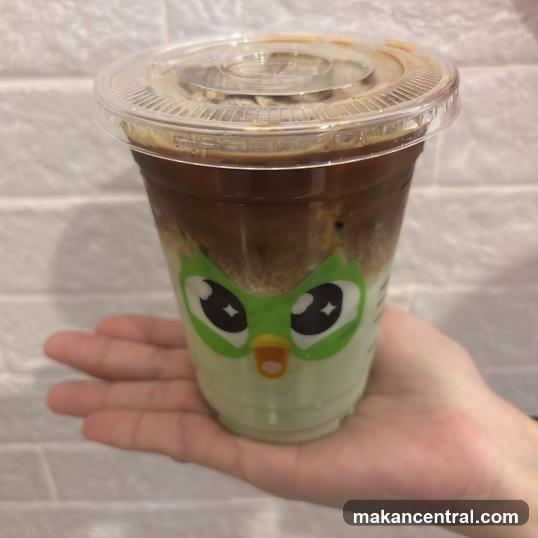 Iced Coffee with Owl Design