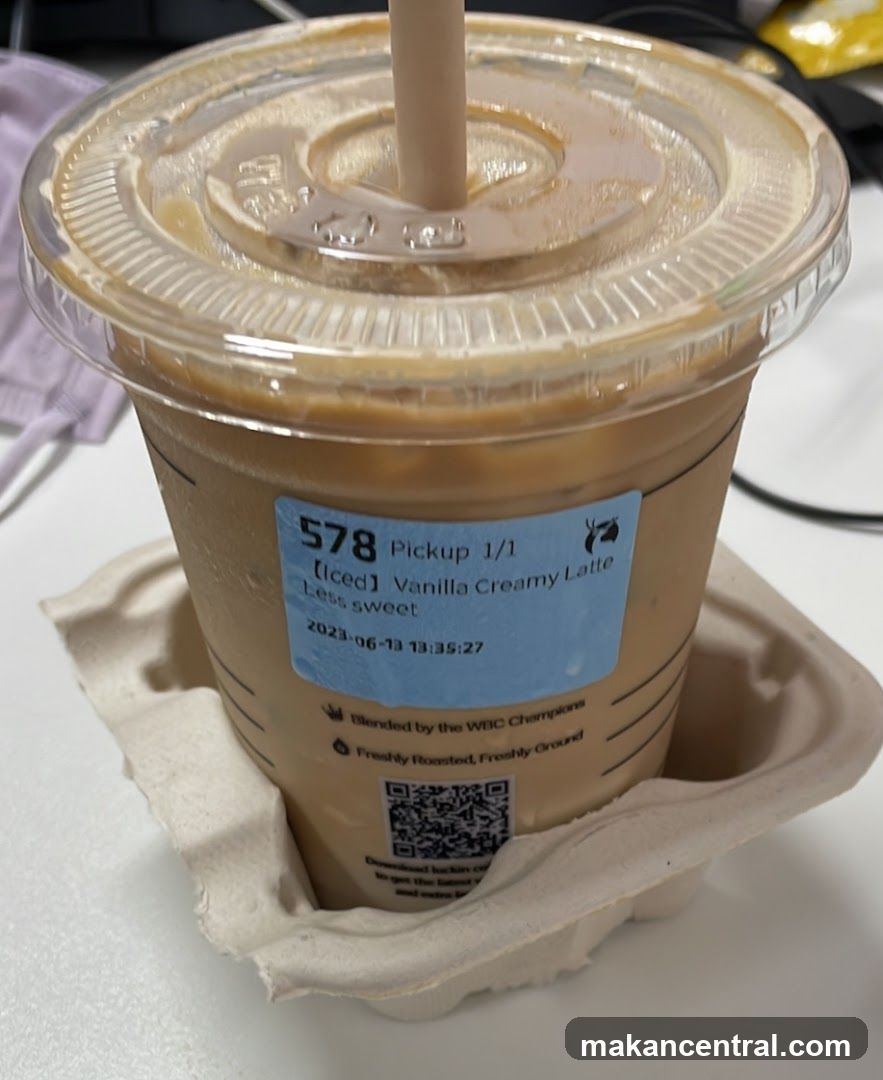 Iced Vanilla Creamy Latte
