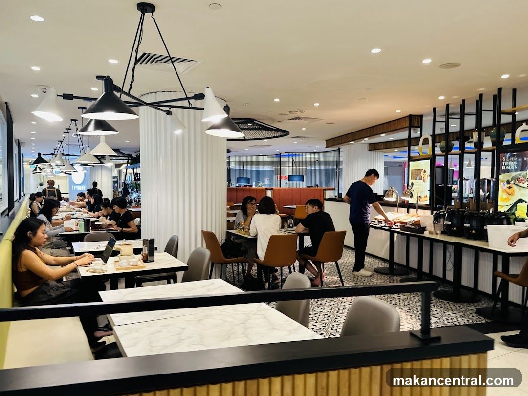 Restaurant Interior with Diners