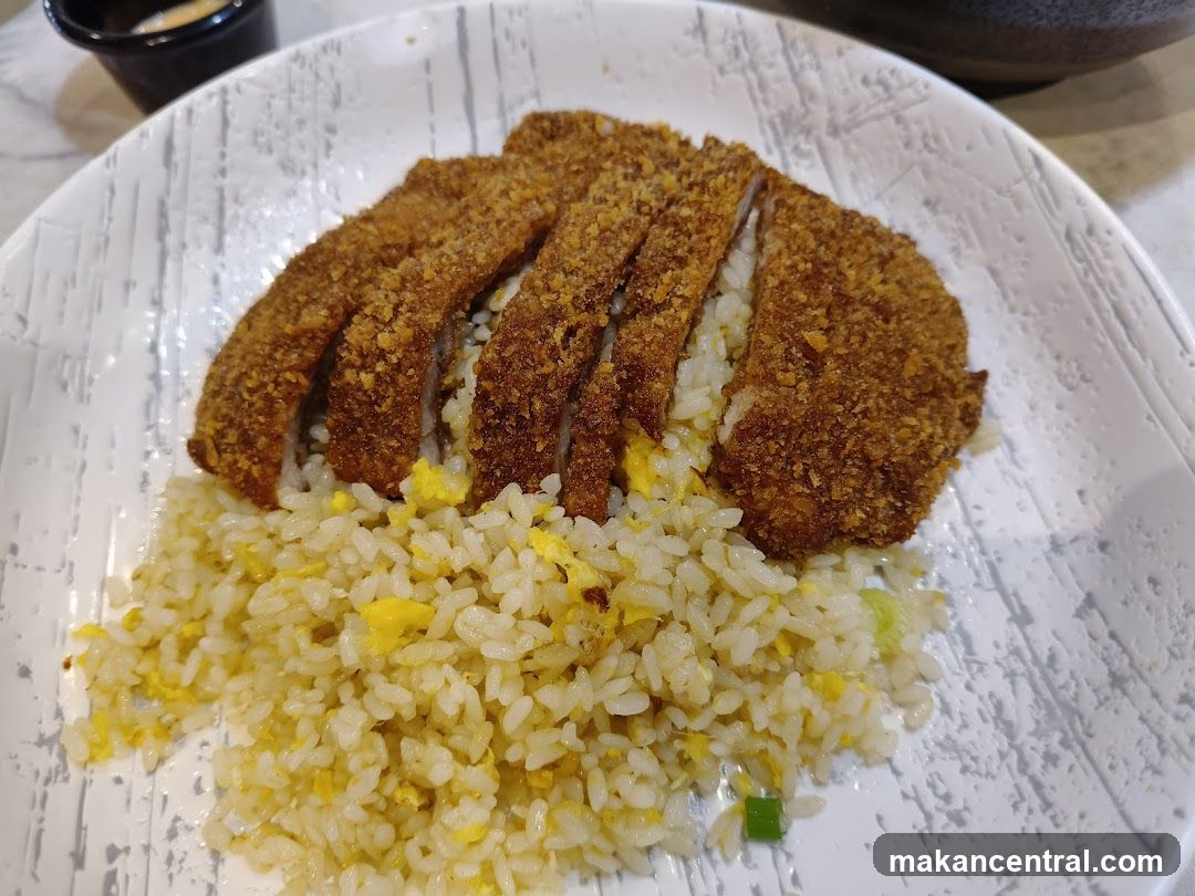 Fried Pork Cutlet with Fried Rice