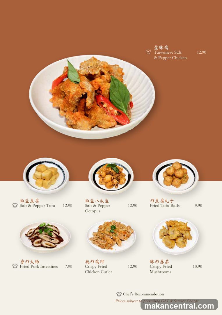 Taiwanese Salt & Pepper Chicken Menu