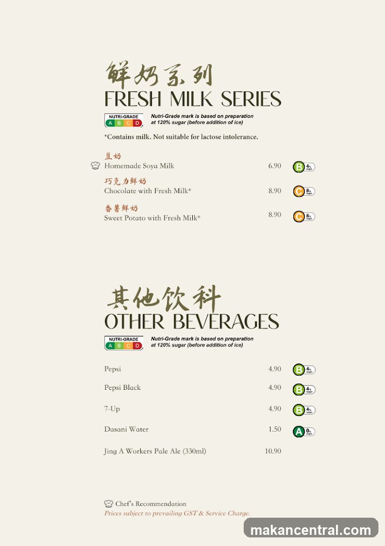 Fresh Milk Series & Other Beverages