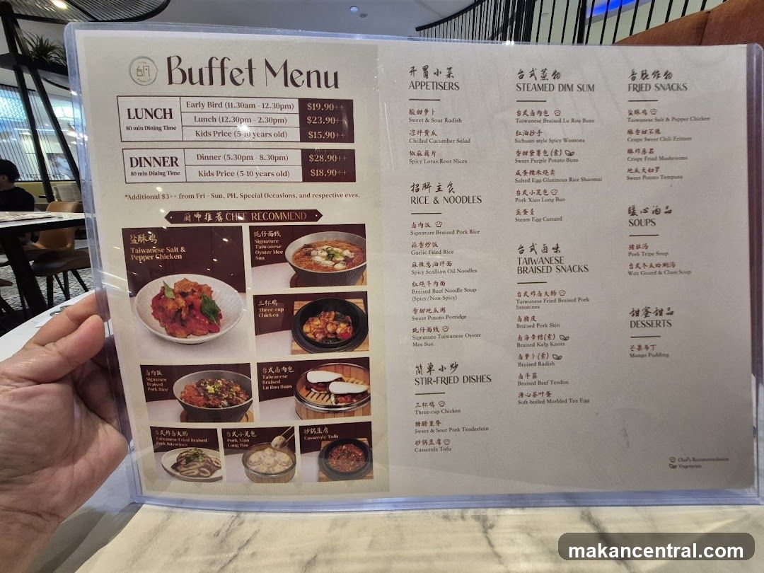 Buffet Menu