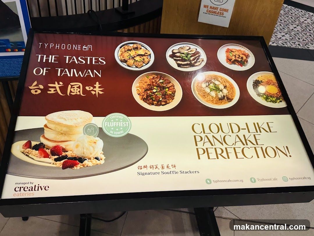 Typhoon Cafe Menu Board