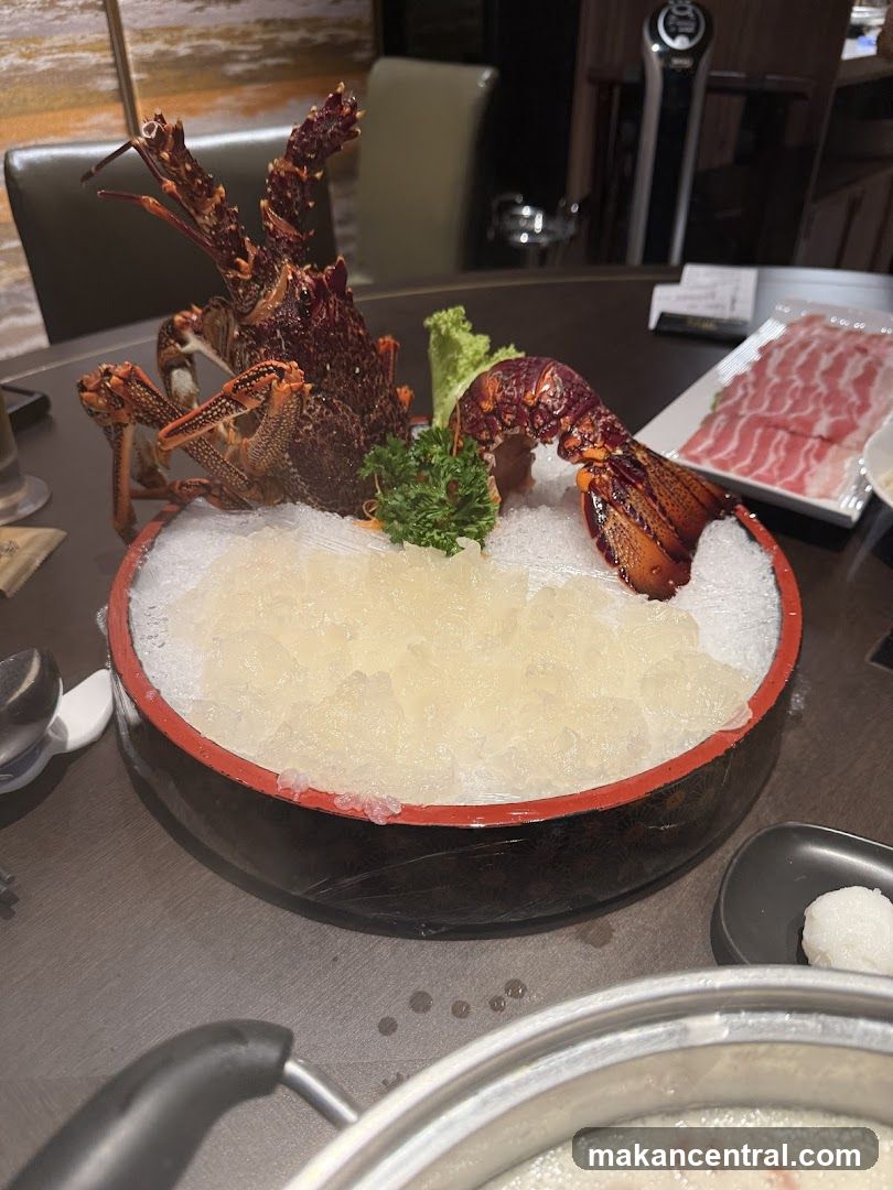 Lobster dish on ice