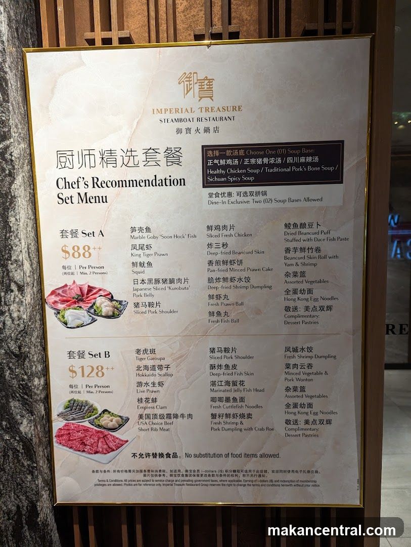 Chef's Recommendation Set Menu
