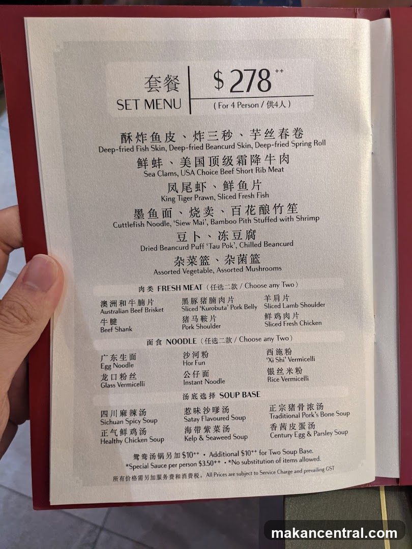 SET MENU