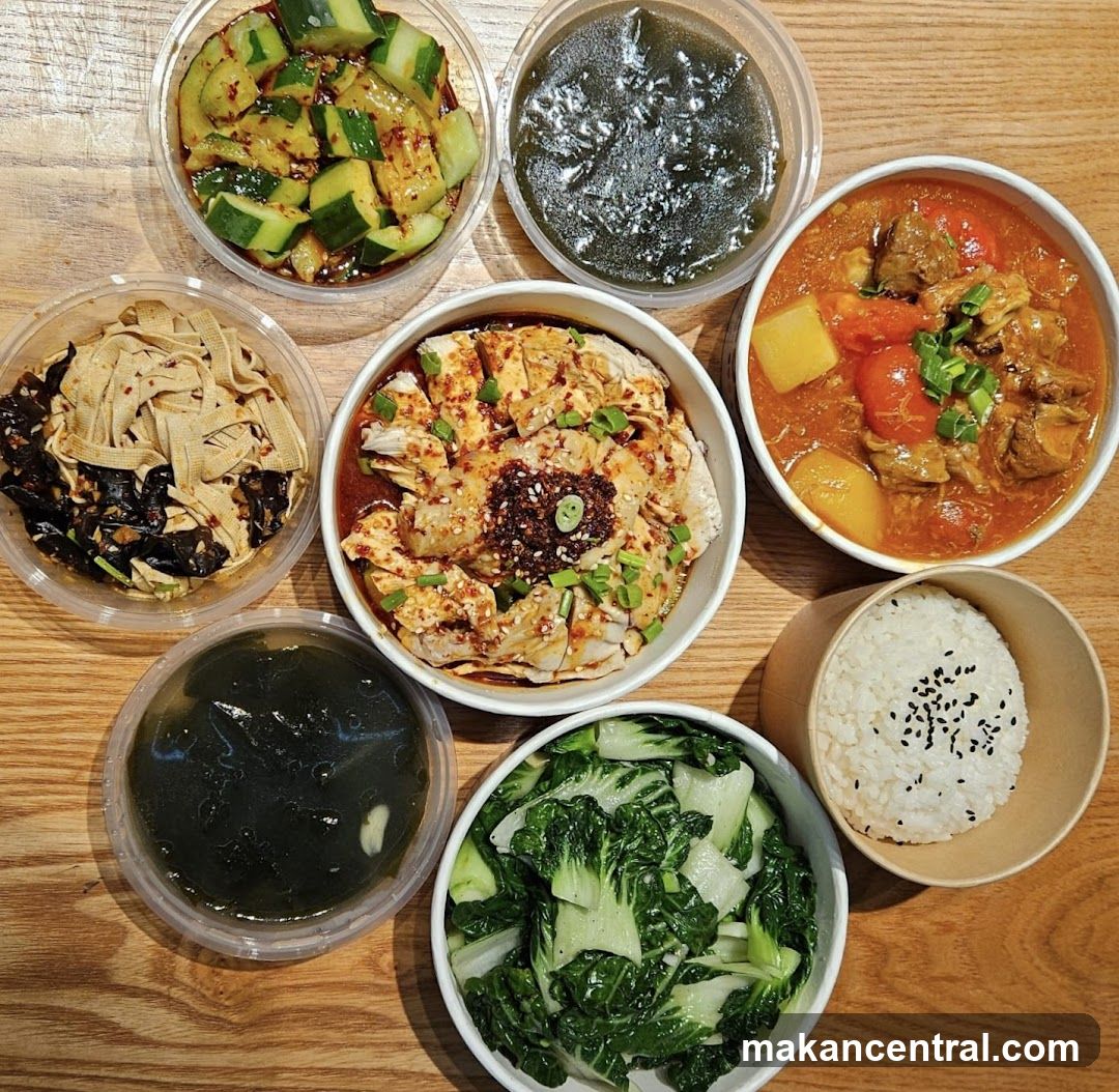 Assortment of Chinese Takeout Dishes