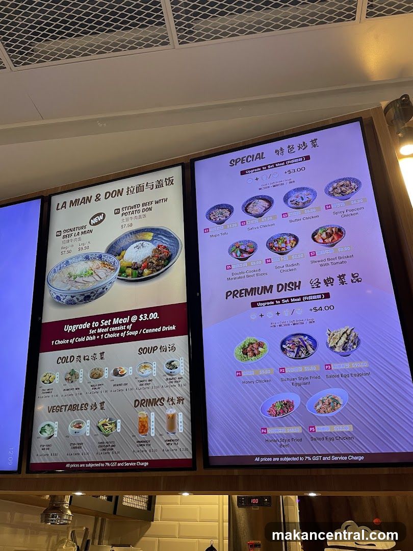 LA MIAN & DON Menu