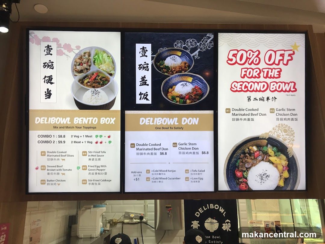 Delibowl Menu