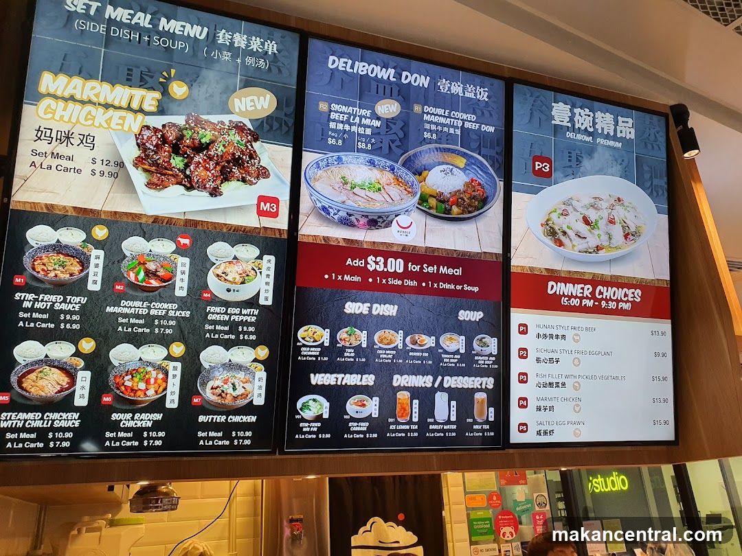 DeliBowl Don Menu